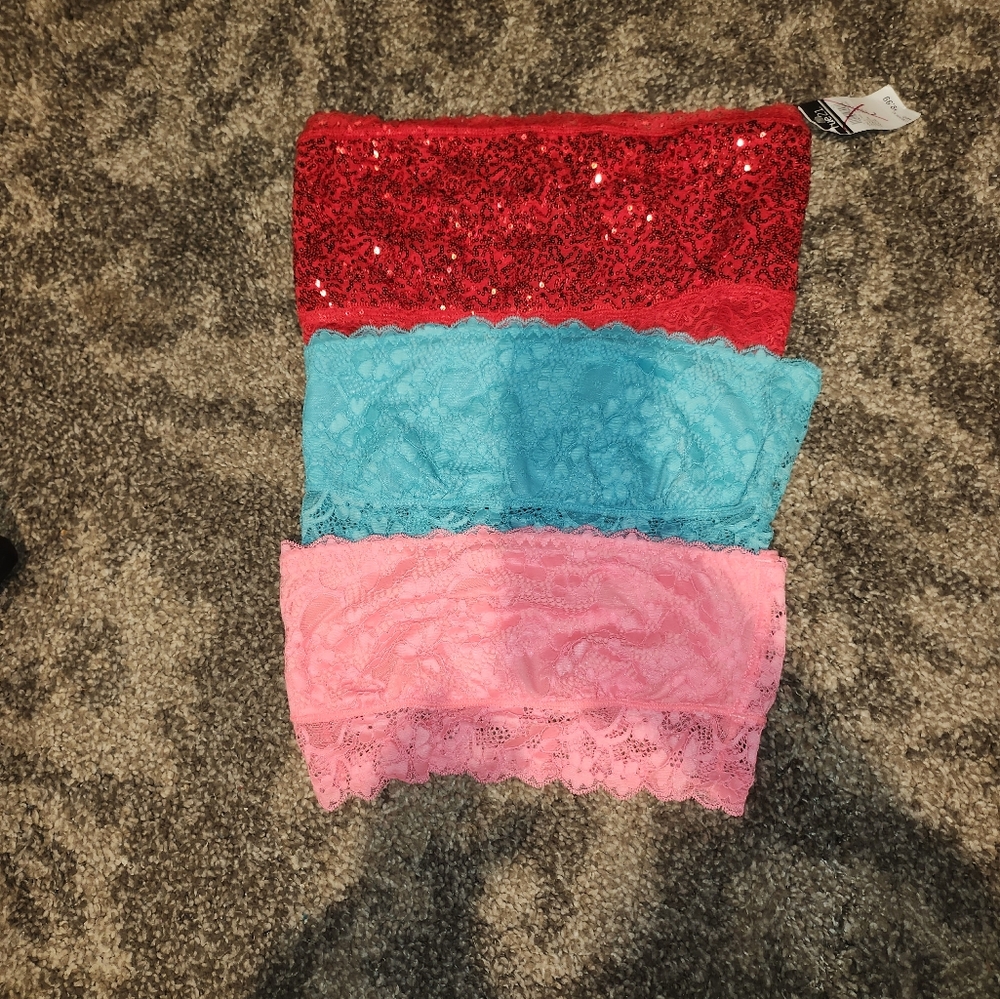 3 tube tops xl and large